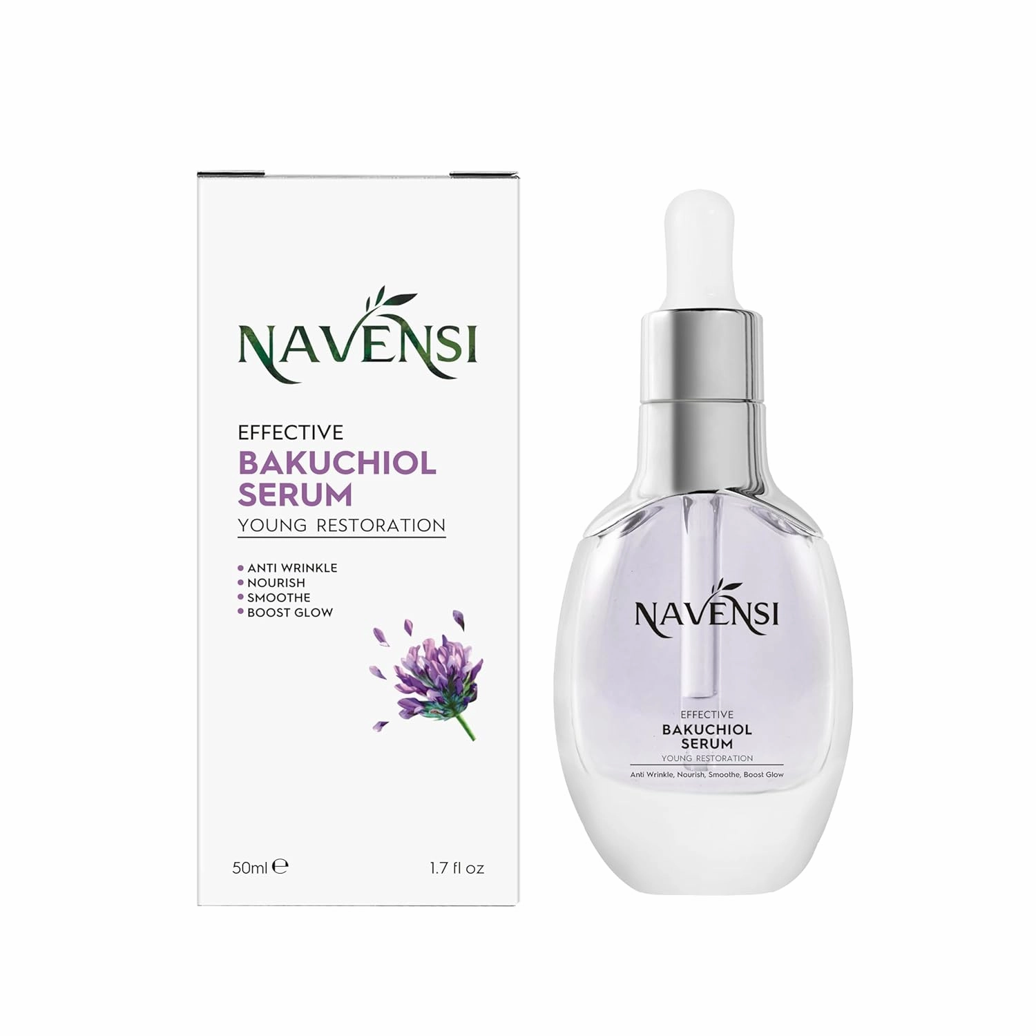 Bakuchiol Serum – 100% Natural Anti-Aging Serum with Bakuchiol, Hyaluronic Acid & Vitamin C – Reduces Fine Lines, Wrinkles & Dark Spots – Hydrating, Firming & Brightening for all skin Types