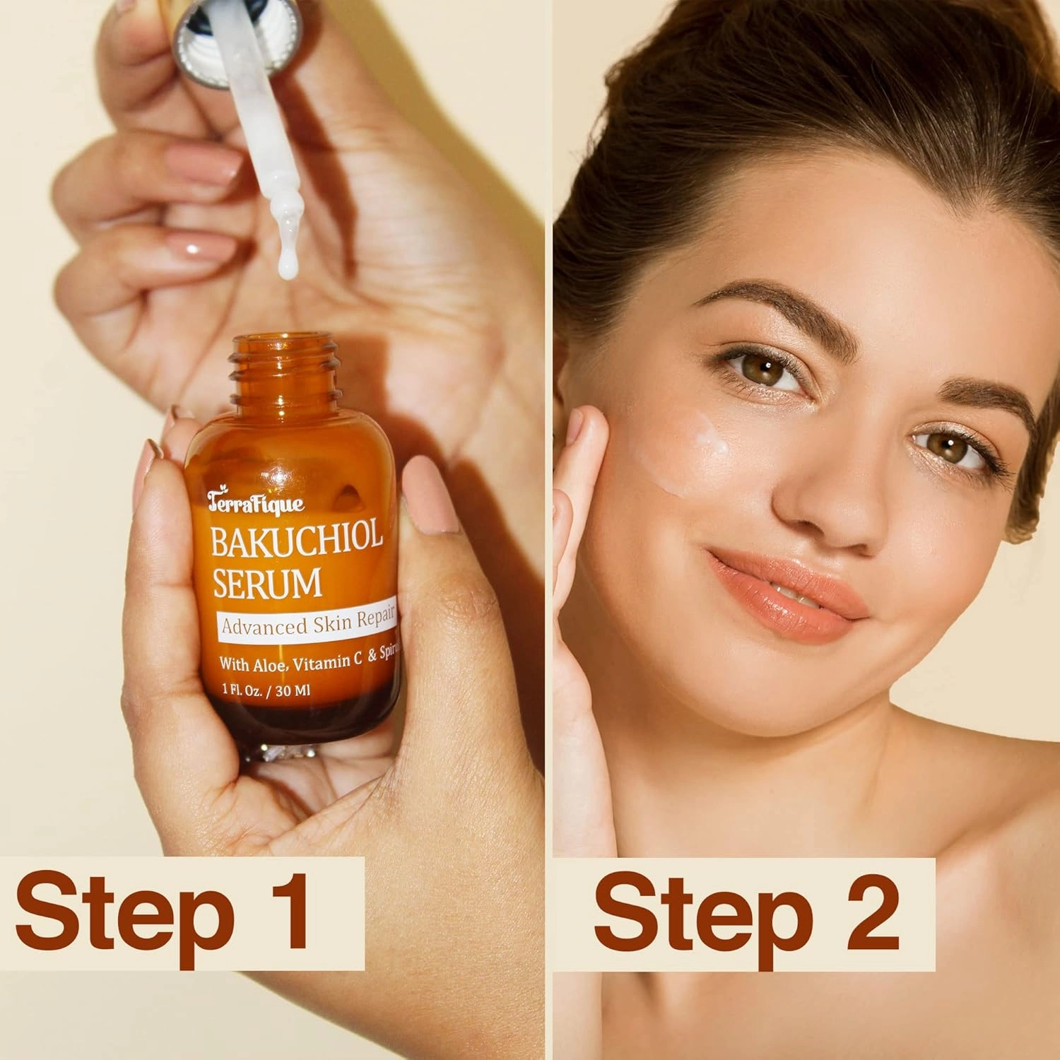 Bakuchiol Serum - Retinol Alternative for Sensitive Skin - Contains Aloe, Witch Hazel, Centella - Bakuchiol Retinol Serum - Plumping, Anti Aging - Pore Minimizer - 1 Fl Oz - Pack of 2
