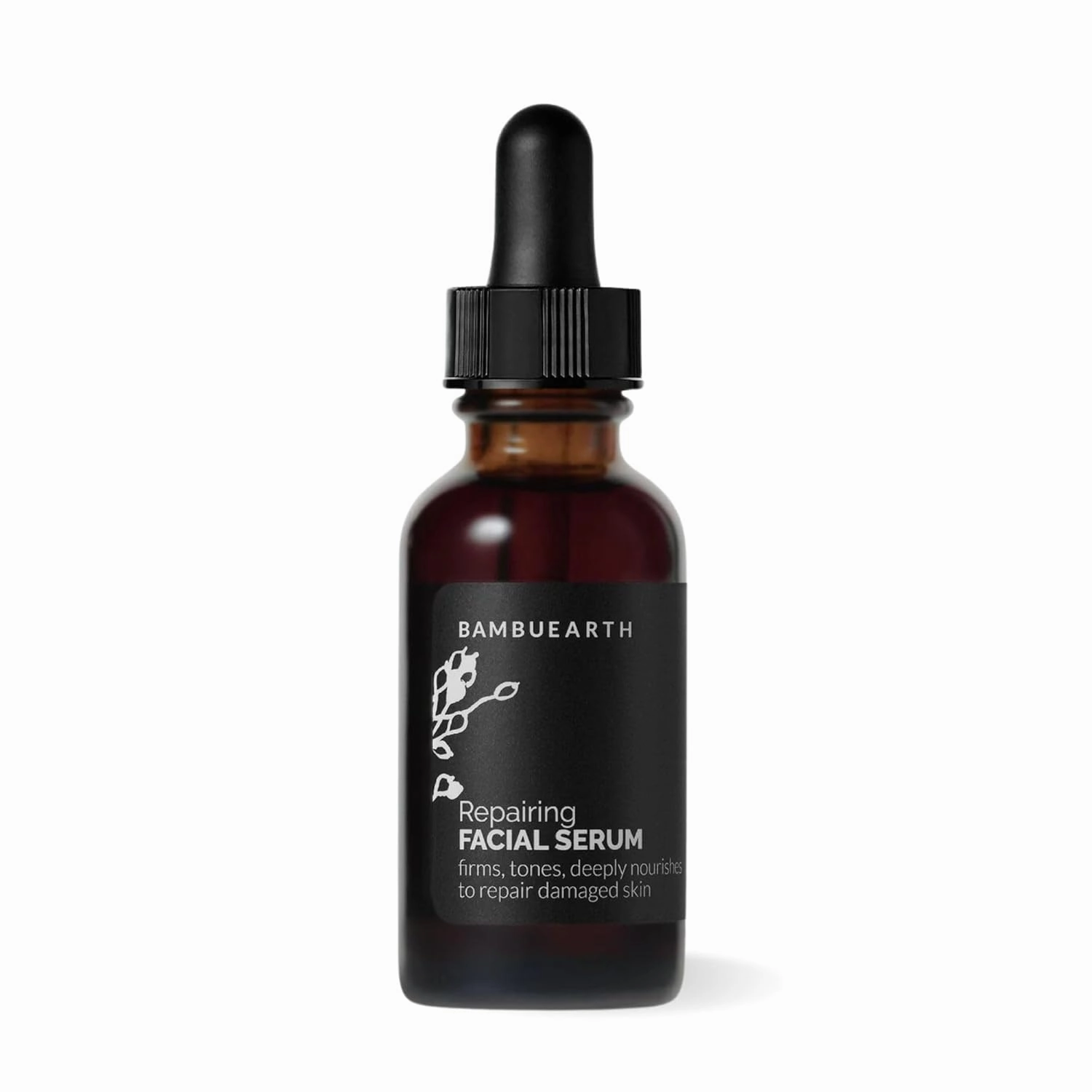 Bambu Earth Organic Cold-Pressed Vitamin C Repairing Facial Serum (1 oz) - Rosehip Oil Facial Serum for Even Skin Tone, Essential Oils to Recover from Hyperpigmentation & Sun Damage