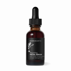 Bambu Earth Organic Cold-Pressed Vitamin C Repairing Facial Serum (1 oz) - Rosehip Oil Facial Serum for Even Skin Tone, Essential Oils to Recover from Hyperpigmentation & Sun Damage
