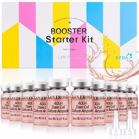 BB Facial Glow Starter Kit Serum Hyaluronic Acid Essence Skin Care Set 0.27oz 12 Vials, Skin Care for Face BB Radiance Facial Serum Kit