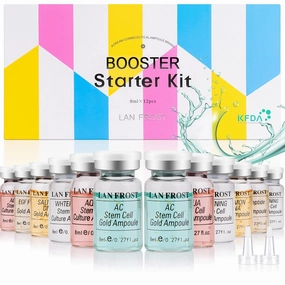 BB Facial Glow Starter Kit Serum Hyaluronic Acid Essence Skin Care Set 0.27oz 12 Vials, Skin Care Serum for Face BB Radiance Facial Kit