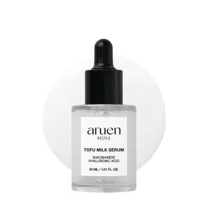 Bean Essence Tofu Milk Serum | Korean Skincare | 68% Fermented Soy Milk with Niacinamide, Hyaluronic Acid, Retinol Alternative | Fragrance-Free & Vegan | For Korean Glass Skin (1.01 fl.oz/30ml)