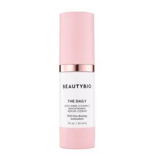 BeautyBio Love Story Set: Daily Vitamin C Serum   Brazilian Rose Quartz Roller