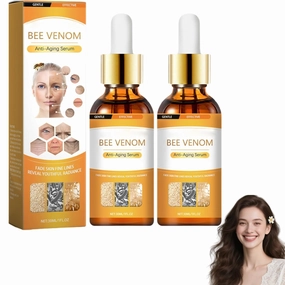 Bee Venom Anti-Aging Serum, Bee Venom Skin Treatment Cerum, 2025 New Bee Venom Serum for Face and Neck, Hydrating & Firming Face serum with Bee Propolis Extract for All Skin Types (2)