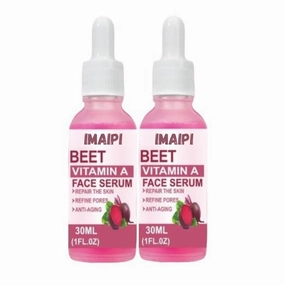 Beet Vitamin A Face Serum, Anti-Aging Skin Repair, Pore Refining Treatment, 30ml (1 fl oz), Pack of 2