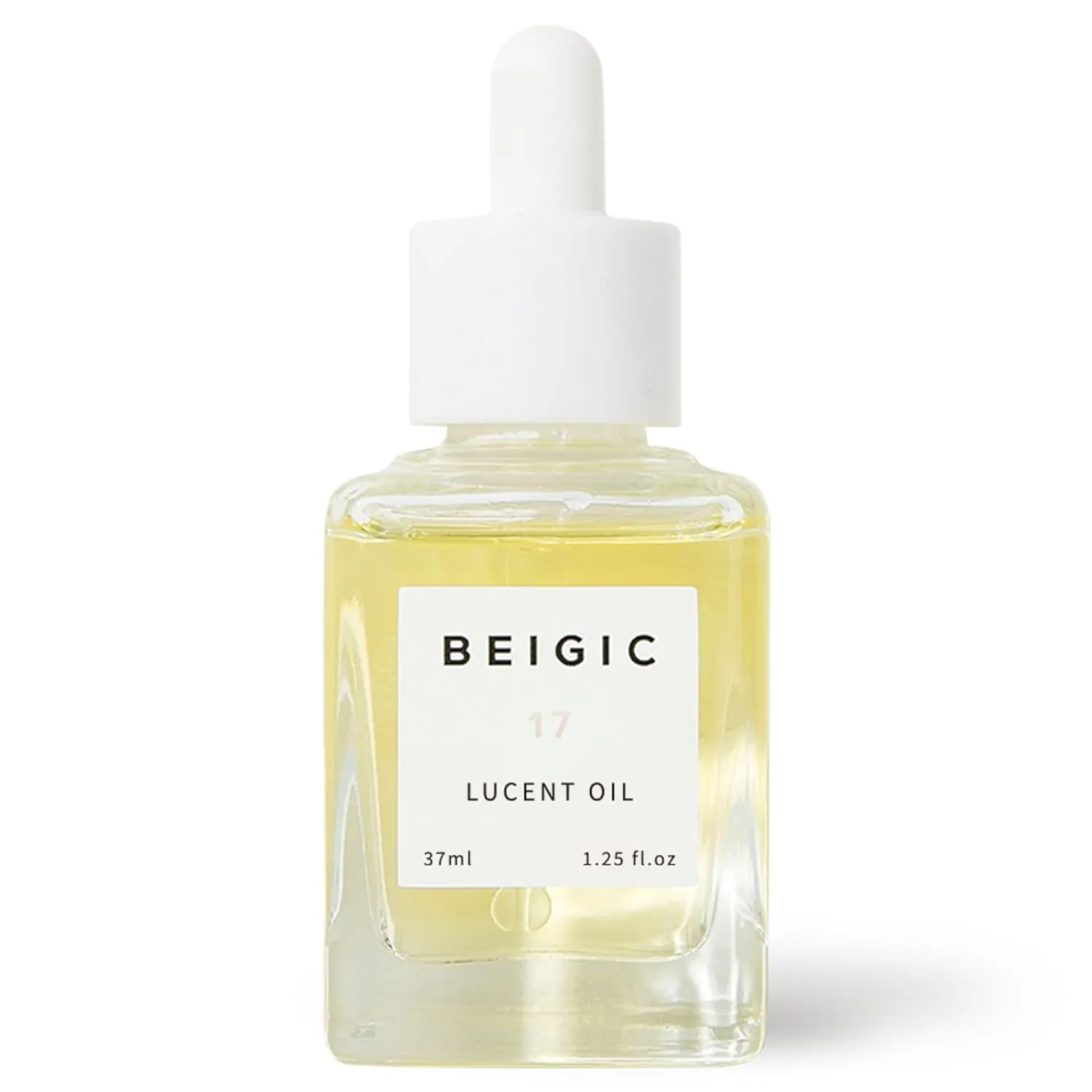 BEIGIC Lucent Oil - Vegan Face Oil Firming Hydrating Serum with Green Coffee Bean, Argan, Rosehip Oils & Squalane for Glowy Skin (1.25 Fl. Oz)
