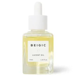 BEIGIC Lucent Oil - Vegan Face Oil Firming Hydrating Serum with Green Coffee Bean, Argan, Rosehip Oils & Squalane for Glowy Skin (1.25 Fl. Oz)