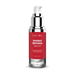 Bella Rosa Advanced Anti-Aging Serum - Hyaluronic Acid and Retinol - Reduces Wrinkles, Improves Skin Texture, and Hydrates
