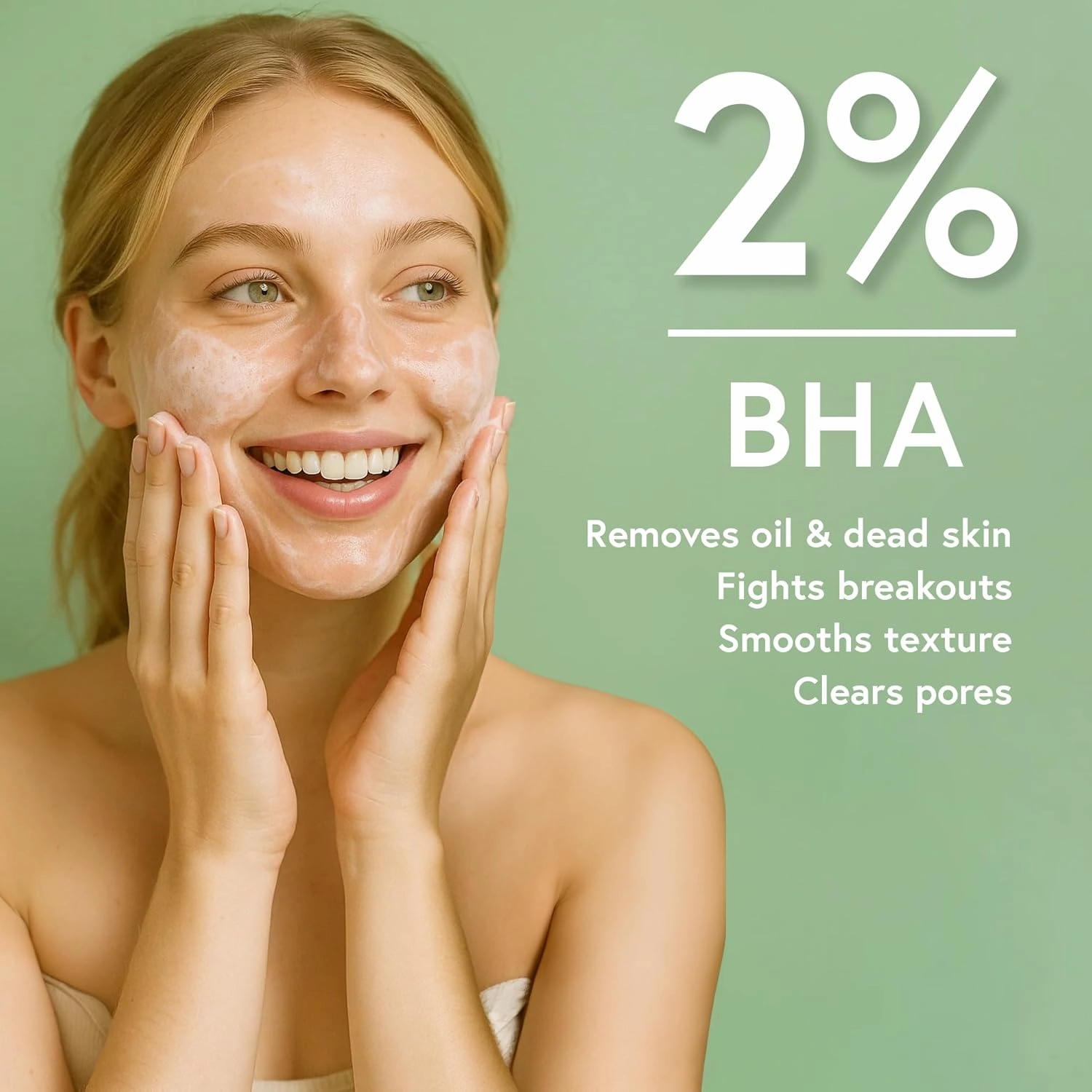BHA Gel Cleanser | Lightweight, Vegan Korean Skincare for Oily, Acne-Prone Skin (Cleansing Gel, 5.74 fl.oz)