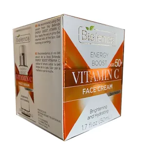 Bielenda Energy Boost Vitamin C Face Cream 50  Brightening and Hydrating 1.7 fl oz