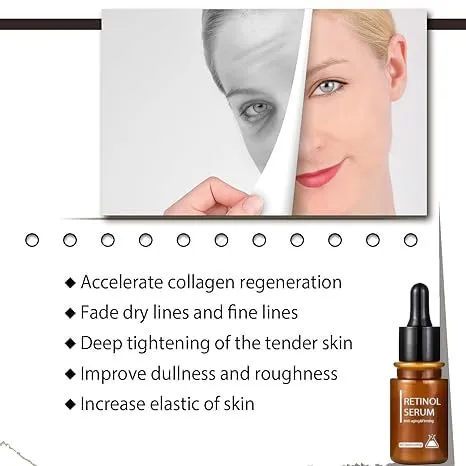 Biophotonix Serum, Biophotonix Skincare Clock-Back Serum, Biophotonix Retinol Anti-Aging Serum, Biophotonix Facial Hydrating and Moisturizing Serum, Biophotonix Reduce Facial Fine Lines (3pcs)