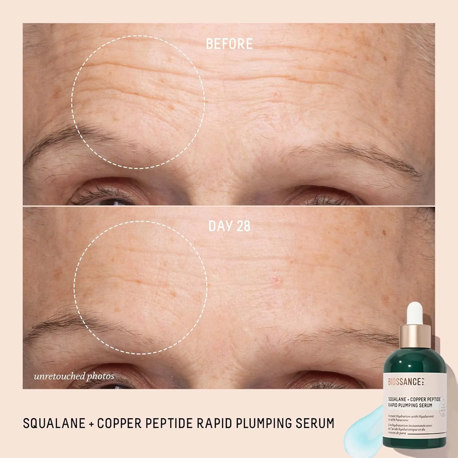 BIOSSANCE Squalane   Copper Peptide Rapid Plumping Serum