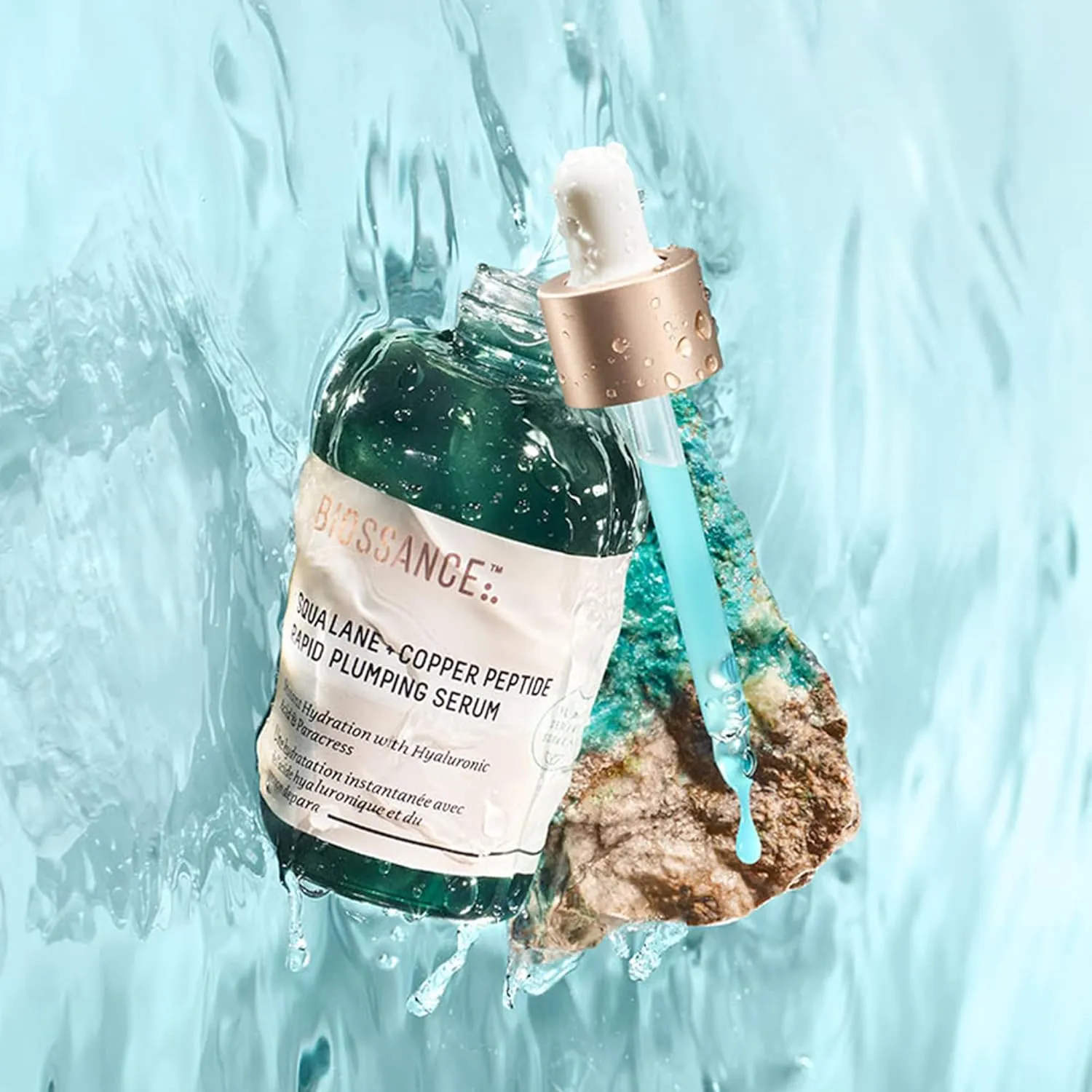 BIOSSANCE Squalane   Copper Peptide Rapid Plumping Serum