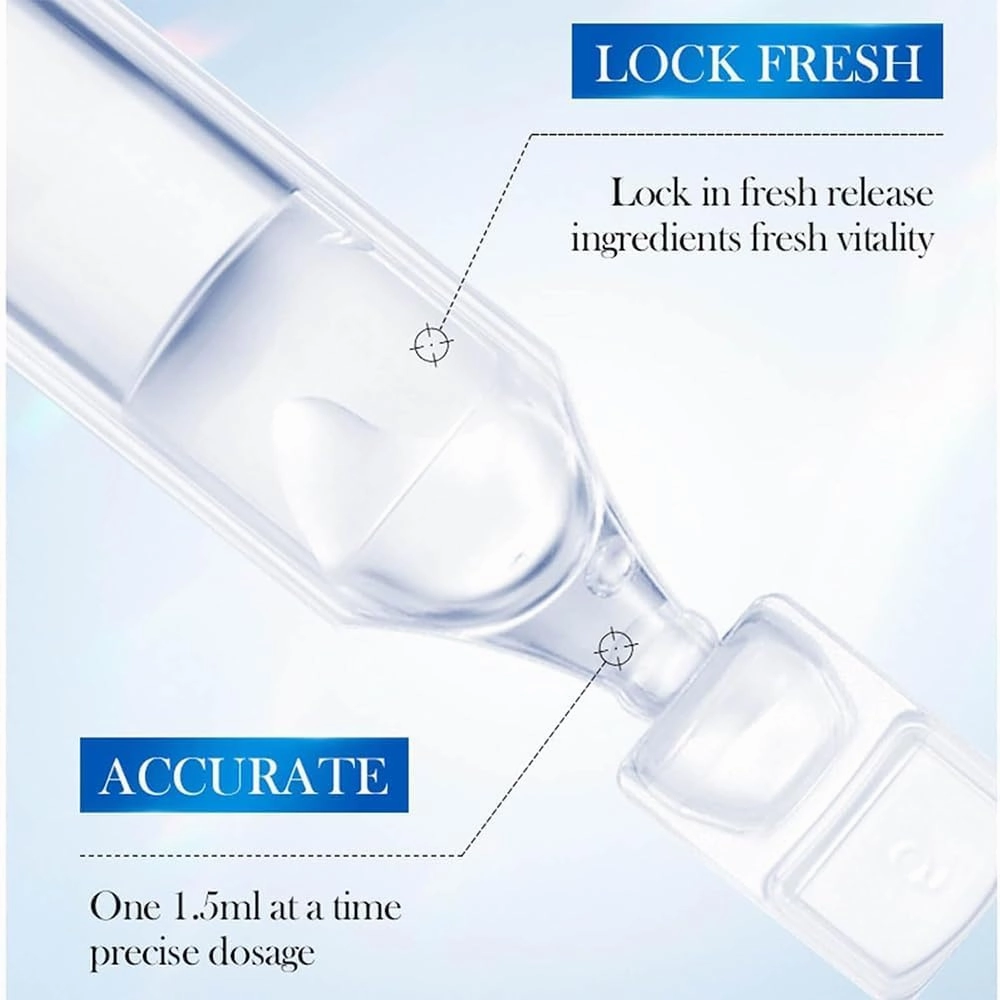 Bleare Hyaluronic Acid, Bleare 3% Ultra Hydrating Hyaluronic Acid Serum, 3% Hyaluronic Acid Serum, Hyaluronic Acid Tubes, Hyaluronic Acid Vials, Ultra Hydrating Serum (1 Box)