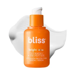 Bliss Bright Idea Vitamin C   Tri-Peptide Collagen Brightening Face Skincare Serum - Anti Aging, Reduces Dark Spots, Boosts Skin Elasticity - Clean - Vegan & Cruelty-Free - 1 Fl Oz