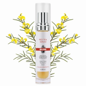 BLISS Red Tea Serum - Infused with Red Tea Extract & Hyaluronic Acid Face Serum - Face Tightening & Skin Firming for Radiant, Youthful Complexion - Diminish Dryness, Fine Lines & Wrinkles - (1oz)