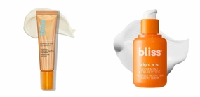 Bliss Rest Assured Eye Cream & Bright Idea Vitamin C Serum - Anti-Aging, Reduces Dark Spots, Boosts Elasticity - Vegan & Cruelty-Free