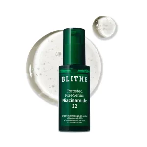 BLITHE Targeted Pore Serum with 22% Niacinamide for Oil Control, Korean Skin Care – 1 fl oz