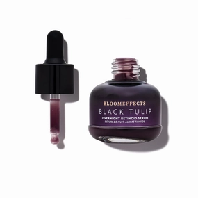 Bloomeffects - Natural Black Tulip Overnight Retinoid Serum | Clean, Non-Toxic Skincare (1oz | 25mL)
