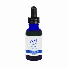 Blue Monarch Skincare Hydrating Face Oil for Men - Natural Face Oil Serum For All Skin Types - Includes Argan Oil, Jojoba Oil, Pistachio Oil, and Natural SPF (1 oz)