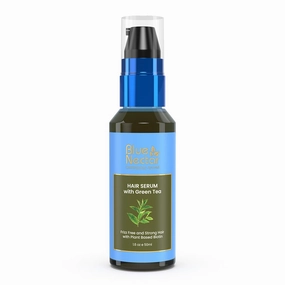 Blue Nectar Anti-Frizz Plant-Based Biotin Serum for Stronger, Frizz-Free Hair for Women & Men (12 Herbs, 1.6 Fl oz)