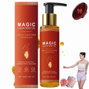 Body Firming Oil, Magic Body Oil Skin Tightening, Luxurious Skin Tightening & Glow Treatment, Lightweight Anti Aging Moisturizer for Tightenings & Firming Crepey Skins Arms, Chest, and Thighs (1)