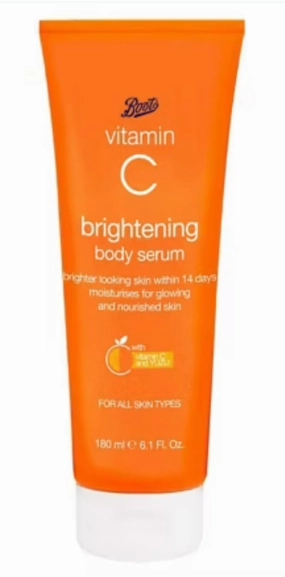 Boots Vitamin C Brightening Body Serum, 6.1 Fl Oz, All Skin Types, 14-Day Results