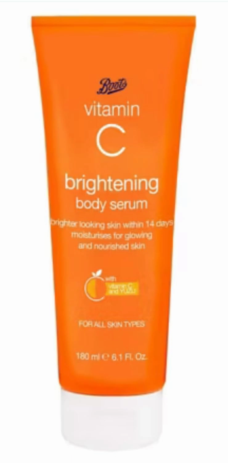 Boots Vitamin C Brightening Body Serum, 6.1 Fl Oz, All Skin Types, 14-Day Results