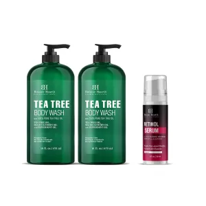Botanic Hearth Tea Tree Body Wash 16 fl oz x 2 and