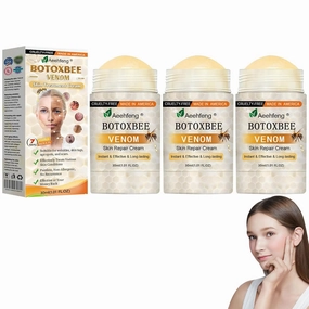 BOTOX Bee Venom Skin Repair Cream, Advanced Botox Bee Venom Firming Serum Stick, Firming & Wrinkle-Reducing Cream, Hydrating, Natural Ingredients Suitable for All Skin Types (3 Bottle)