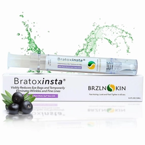 Bratoxinsta Anti-Aging Peptides & Silica Eye & Neck Serum Ampoule Set, 60-Second Instant Tightening & Brightening