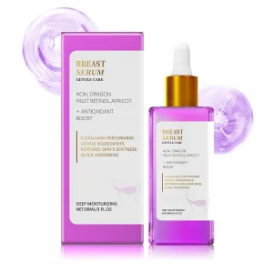 Breast Firming Serum with Acai and Dragon Fruit, Deep Moisturizing, Antioxidant Boost, 90ml/3 FL.OZ (1pcs)