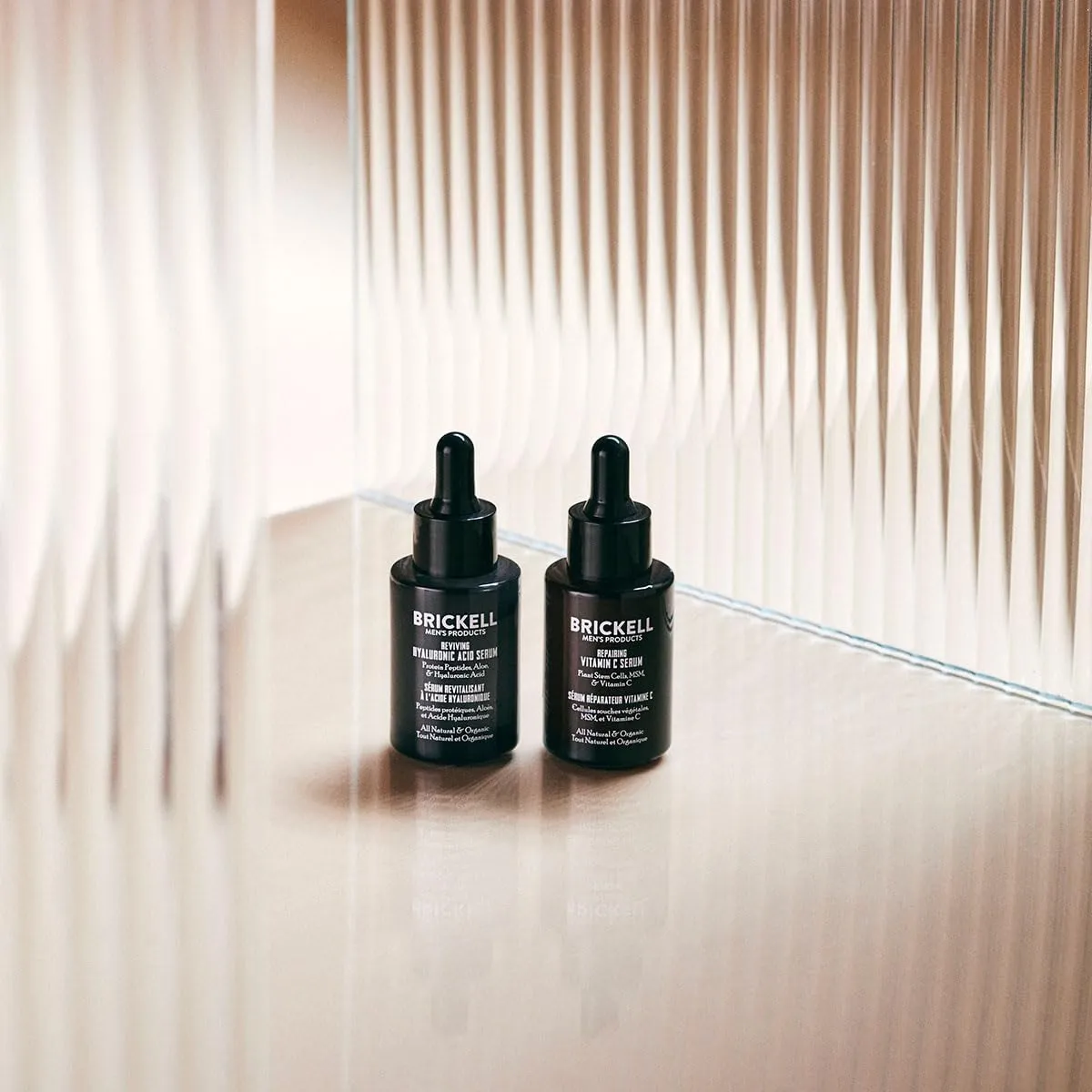 Brickell Men's Daily Anti-Aging Day and Night Serum Routine, All Natural and Organic, Scented