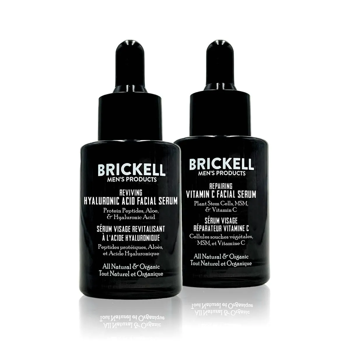 Brickell Men's Daily Anti-Aging Day and Night Serum Routine, All Natural and Organic, Scented