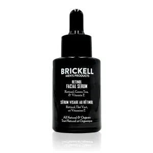 Brickell Men's Retinol Skin Care Serum Treatment For Firming Face Lines & Eye Wrinkles, Deep Hydrating Facial Skincare Serum For Anti-Aging, Fragrance Free, 1 Ounce
