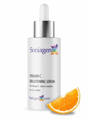 Brightening 20% Vitamin C Serum for Face Anti Aging with Pure L-ascorbic acid Antioxidant Collagen Stimulating, Hydrating & Brightening for Dry Skin, Fine Lines and Wrinkles, 1 fl oz