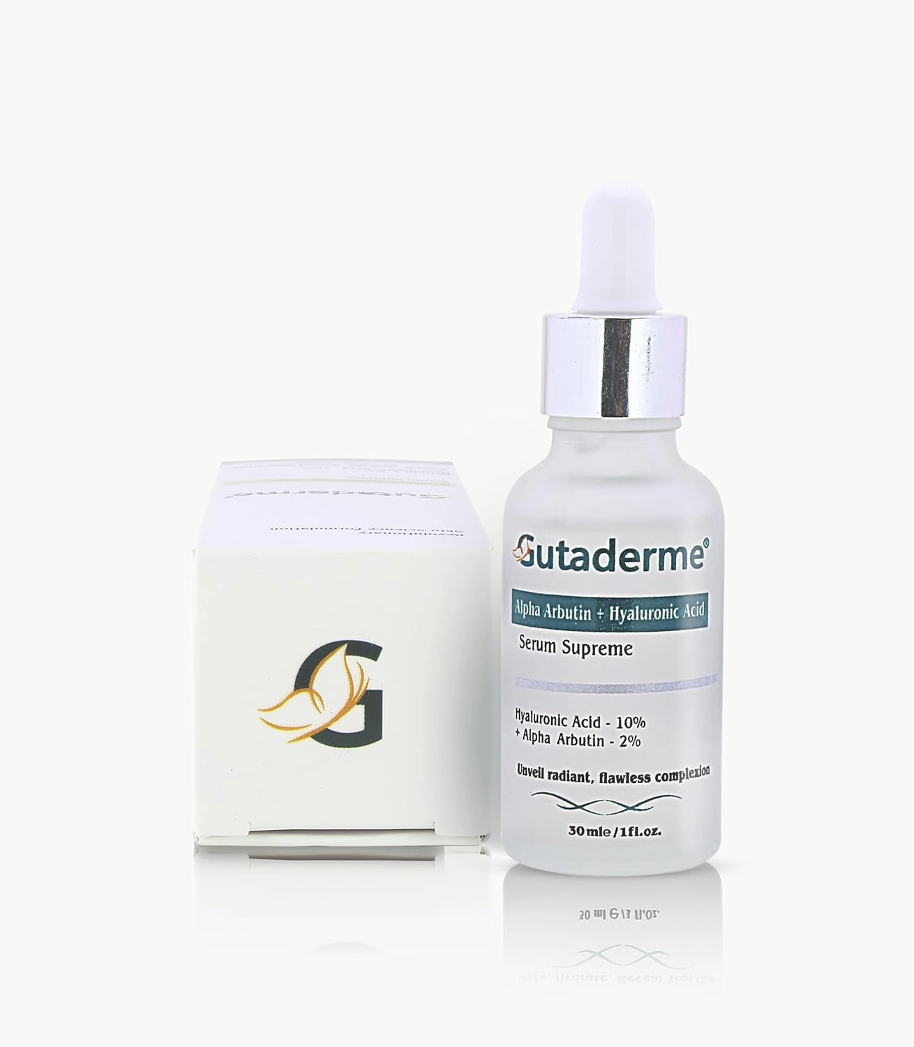 Brightening & Glow Face Serum with Alpha Arbutin 2%   Hyaluronic Acid 10% - Reduces Dark Spots, Fine Lines - Multi-Depth Hydration Serum for Radiant Skin - 1fl. oz
