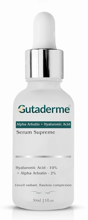 Brightening & Glow Face Serum with Alpha Arbutin 2%   Hyaluronic Acid 10% - Reduces Dark Spots, Fine Lines - Multi-Depth Hydration Serum for Radiant Skin - 1fl. oz