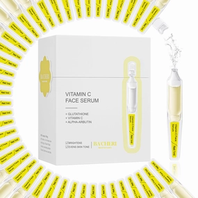 Brightening & Hydrating Face Serum with Vitamin C, Hyaluronic Acid, Glutathione, and Botanical Extracts,– Multi-Action Antioxidant, Barrier Repair & Anti-Aging Formula, 15 Pcs/Box Ampoules