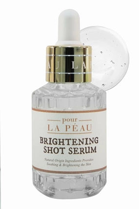 Brightening Shot Serum | Skin Brightening Serum for Face | Organic Face Moisturizer Hyperpigmentation Serum | Hydrating Face Serum for Glowing Skin | Face Brightening Serum (1.01 Fl. Oz)