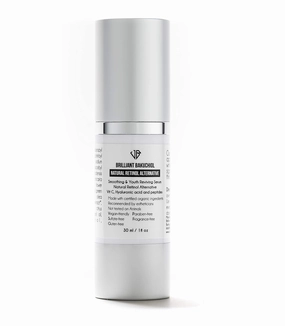 Brilliant Bakuchiol Serum – Natural & Ultimate Retinol Alternative – With Hyaluronic Acid, Peptides - Matrixyl, VIT C, Aloe – Nourishing and Youth Reviving Skin Serum