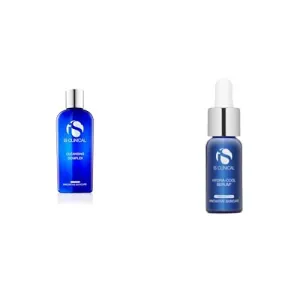 Bundle of iS CLINICAL Cleansing Complex, 3in1 Gentle deep pore cleanser Face Wash, Helps blemish-prone skin, 2 Fl Oz   iS CLINICAL Hydra-Cool Serum, Hydrating, Helps Blemishes and Redness, 0.5 Fl Oz