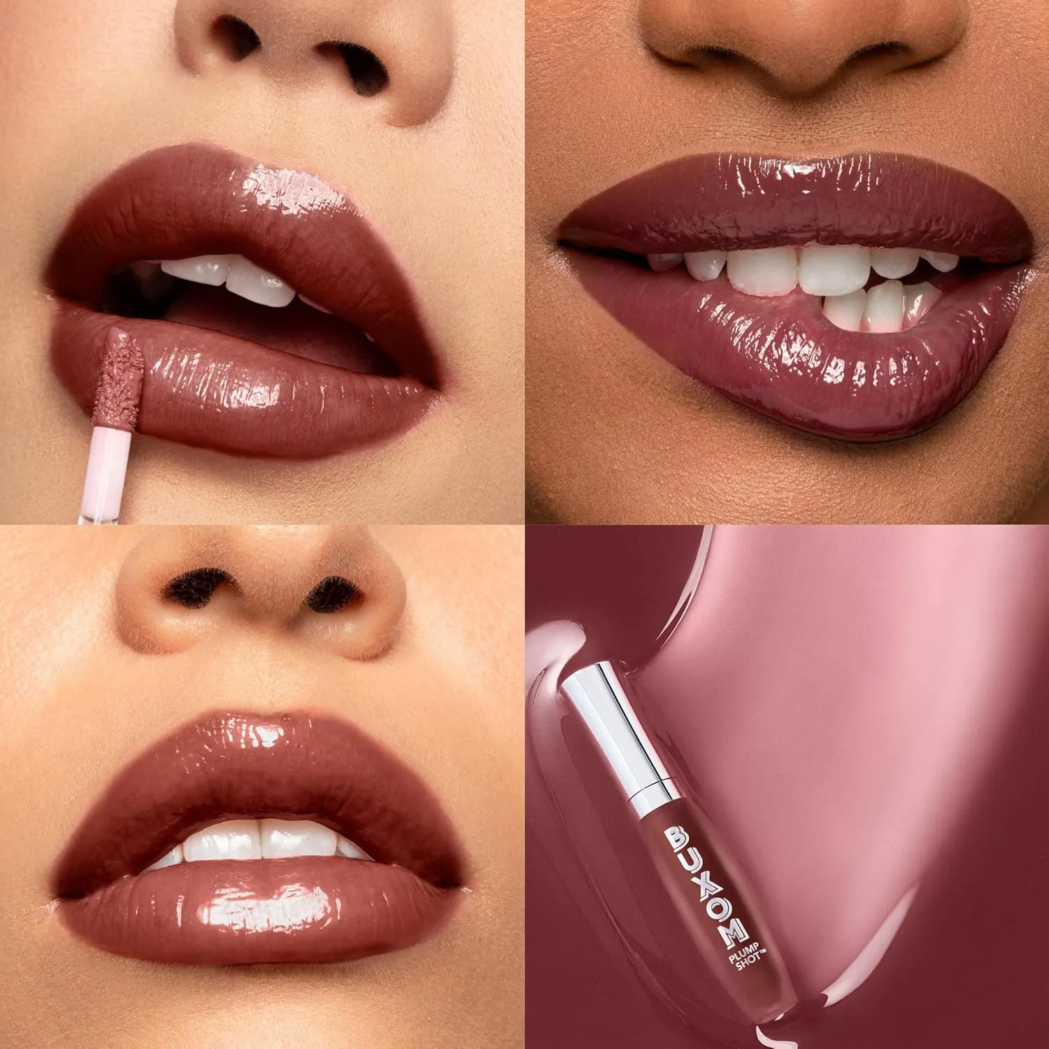 Buxom Plump Shot Peptide-Infused Lip Serum, Lip Plumping Gloss, Formulated with Advanced Peptides, Hyaluronic Acid, Avocado & Jojoba Oil