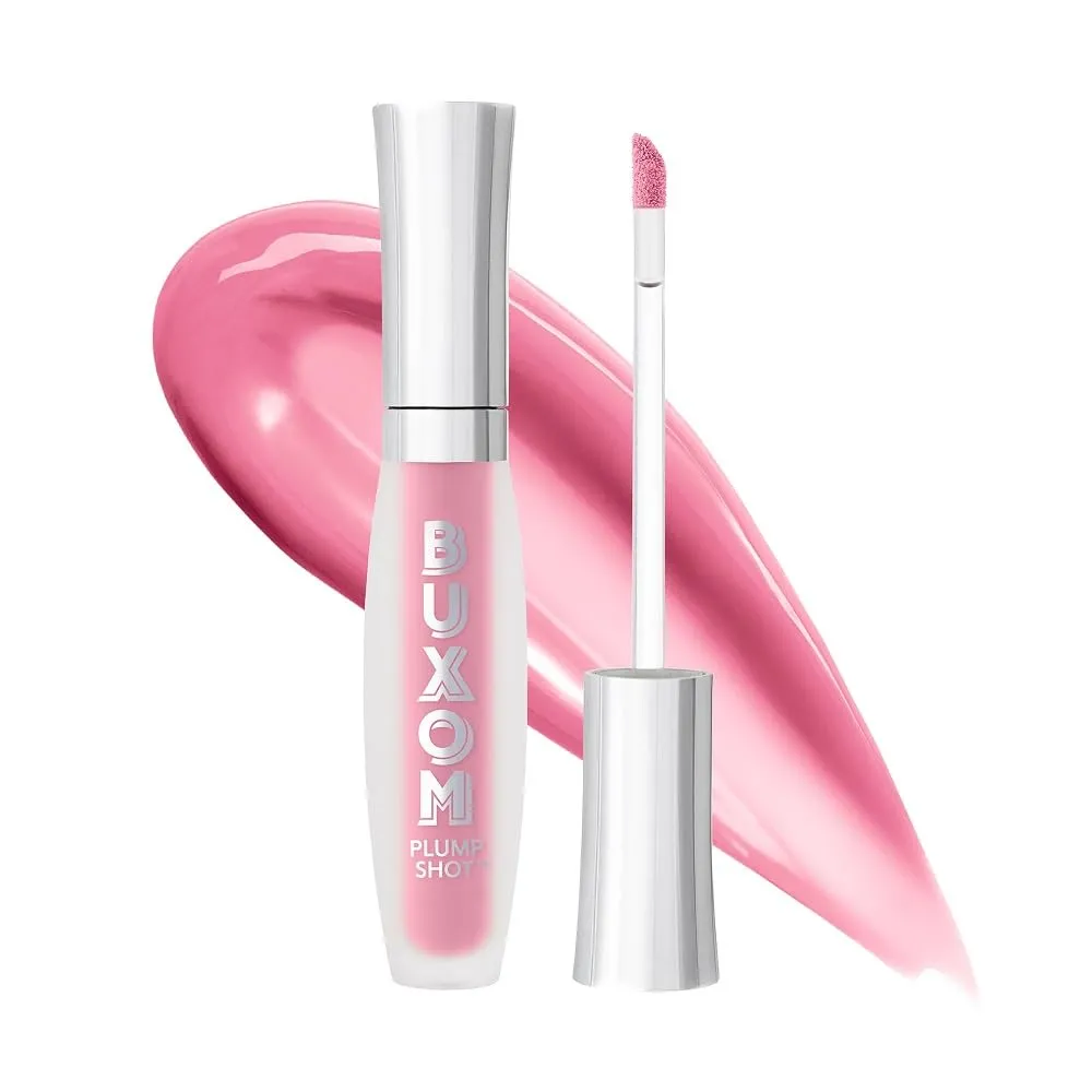 Buxom Plump Shot Peptide-Infused Lip Serum, Lip Plumping Gloss, Formulated with Advanced Peptides, Hyaluronic Acid, Avocado & Jojoba Oil