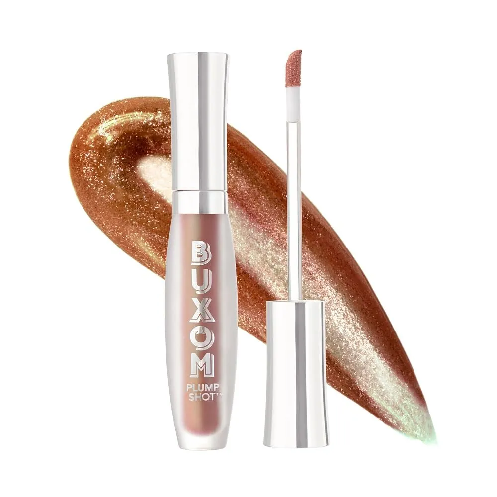 Buxom Plump Shot Peptide-Infused Lip Serum, Lip Plumping Gloss, Formulated with Advanced Peptides, Hyaluronic Acid, Avocado & Jojoba Oil
