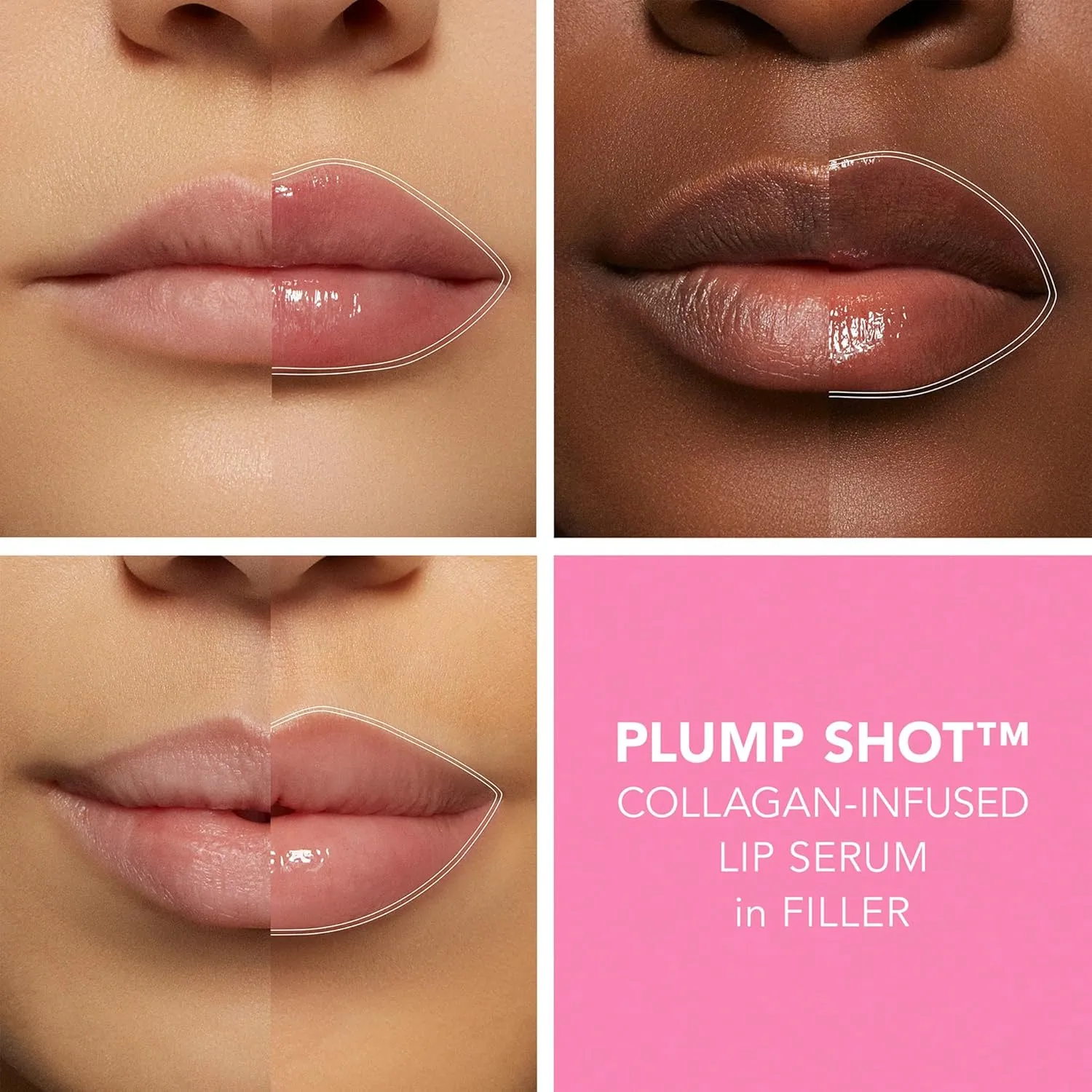 Buxom Plump Shot Peptide-Infused Lip Serum, Lip Plumping Gloss, Formulated with Advanced Peptides, Hyaluronic Acid, Avocado & Jojoba Oil