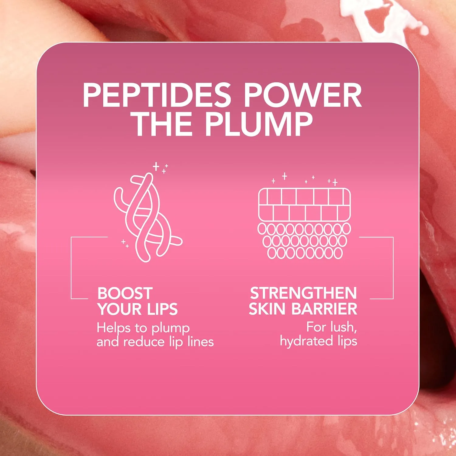 Buxom Plump Shot Peptide-Infused Lip Serum, Lip Plumping Gloss, Formulated with Advanced Peptides, Hyaluronic Acid, Avocado & Jojoba Oil