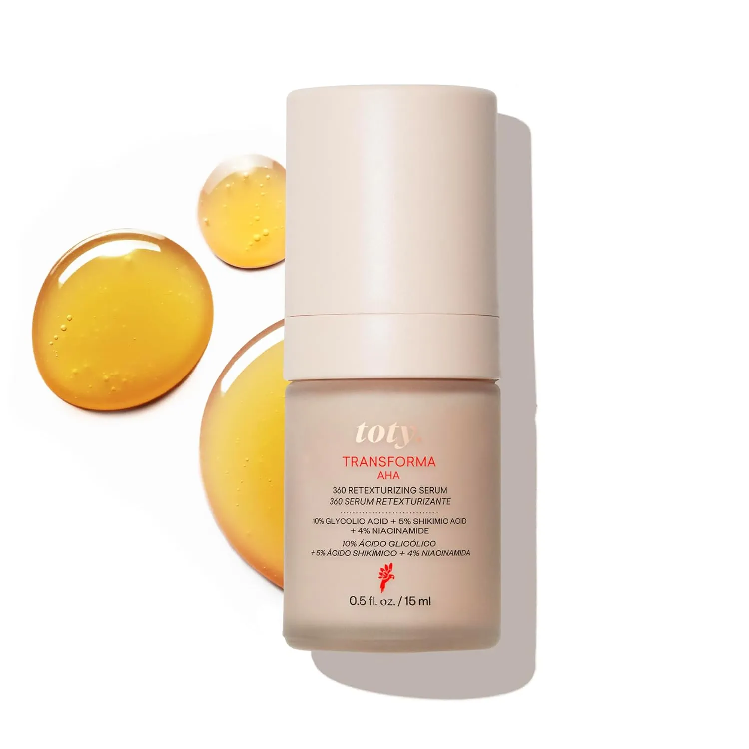 by Sofia Vergara - Transforma AHA 360º Retexturizing Serum - Sun Damage Repair For Face - Glycolic Acid Serum - Anti Aging Treatment for Dark Spots, Lines, Wrinkles - Travel Size (0.5 fl oz)