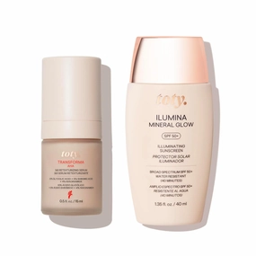 by Sofia Vergara - Transforma AHA 360º Retexturizing Serum   Ilumina Mineral Glow SPF 50  Illuminating Broad Spectrum Mineral Sunscreen